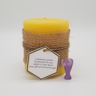 Beeswax Angel Treasure Candle