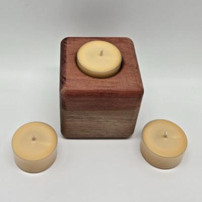 Handcrafted Wooden Tealight Holder - Image 2